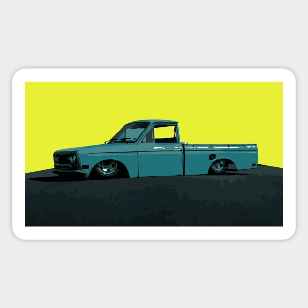 1972 Datsun Mini Sticker by JonnyFivePhoto